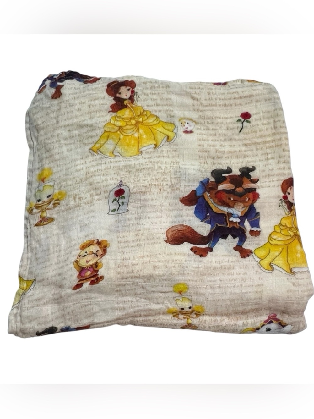 Sweet Bella Sue Beauty & the Beast bamboo blend kids blanket
